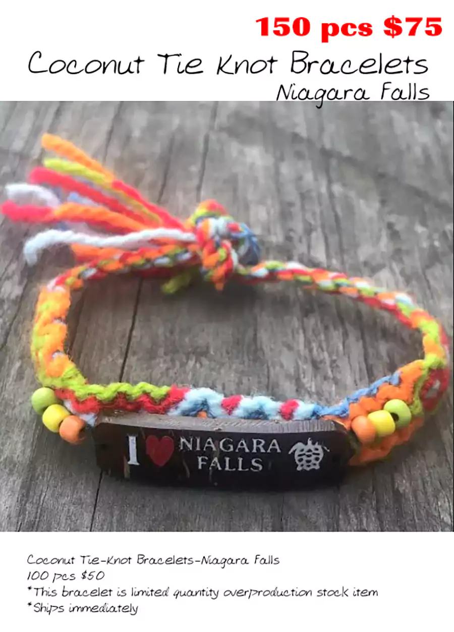 Coconut Tie Knot Bracelets-Niagara Falls (CL)